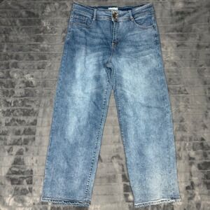 Sky Jeans Original Denim Wide Leg High Rise Medium Wash Blue Jeans Size 17